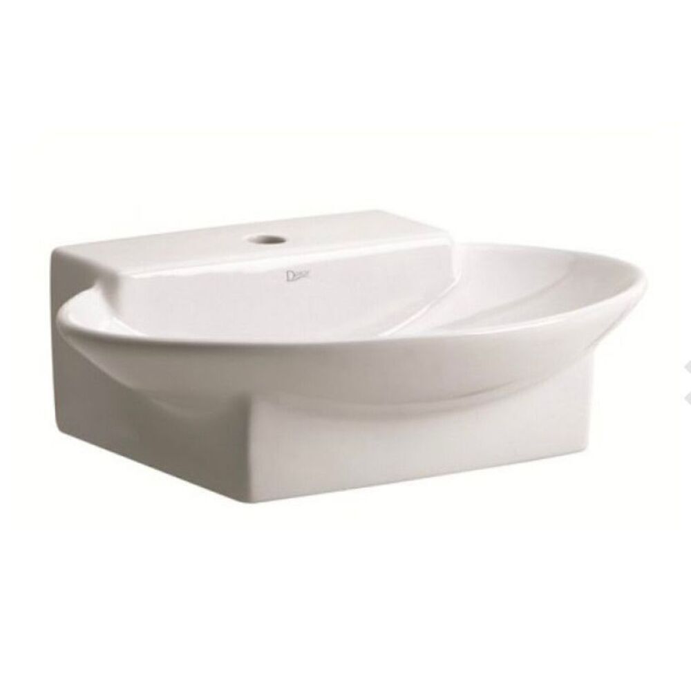 Danze Ziga Zaga White Vessel Oval Bathroom Sink